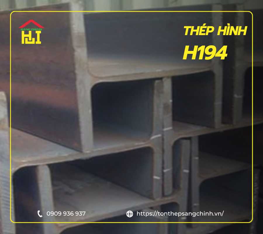 thep-hinh-h194 Thép Hình H194 x 150 x 6 x 9 Posco Tiêu Chuẩn A36/SS400