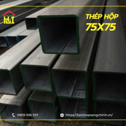 Thép Hộp 75x75 – Bảng tra kích thước, trọng lượng và Báo giá