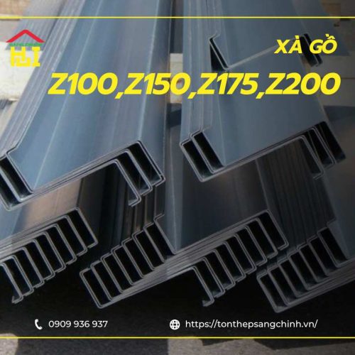 Xà gồ Z100, Z150, Z175, Z200 | Tôn Thép Sáng Chinh