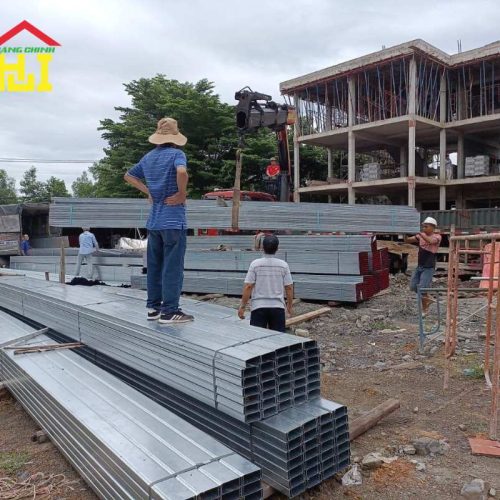 Thép Hộp Vuông 160x160 - Đen, Mạ Kẽm 6 thép hộp 160x160