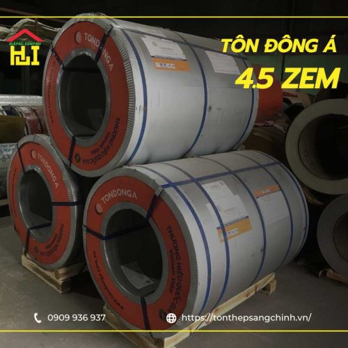 Báo giá tôn Đông Á 4.5 zem mới nhất - Mẫu mã đep, chiết khấu ưu đãi lớn