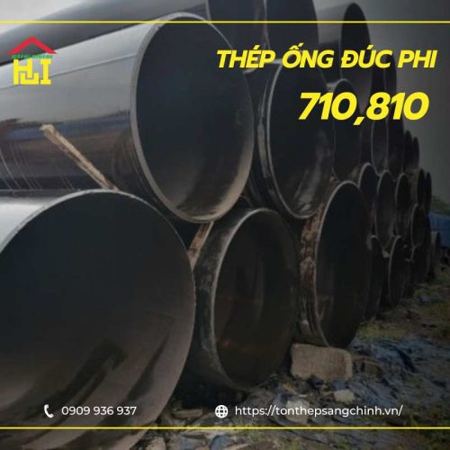 Thép ống đúc phi 710, phi 810 tại Tôn Thép Sáng Chinh chính hãng, giá tốt