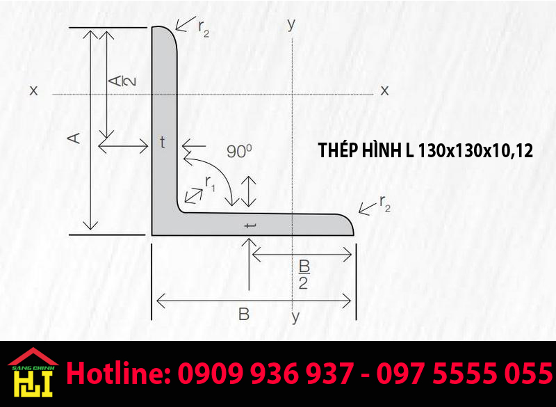Thép Hình L 130x130x10,12 Thép Hình L 130x130x10,12