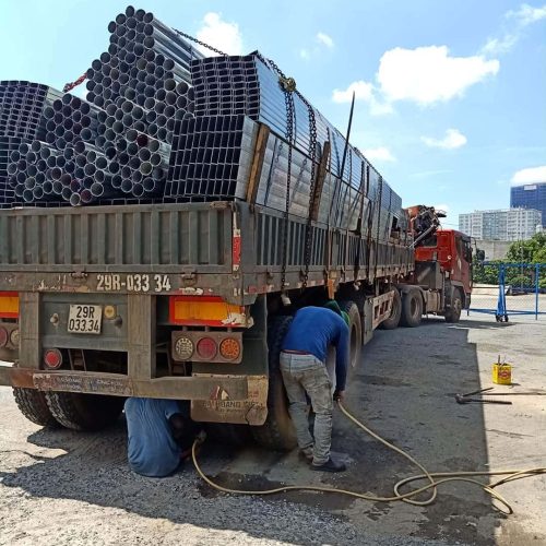 Thép ống Hoa Sen mạ kẽm, đen 3 Thép ống đen P40, P48.1, P50.3, P88.3, P108, P113.5