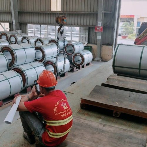 Tôn lạnh màu Hoa Sen 3 zem 16 Tôn lạnh màu Hoa Sen 3 zem