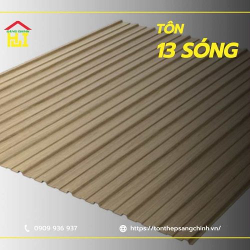 Tôn 13 sóng – Báo giá mới nhất, ưu điểm nổi bật và ứng dụng thực tế