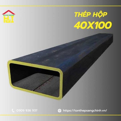 Thép hộp 40x100 đen, mạ kẽm - Báo giá mới nhất 2026