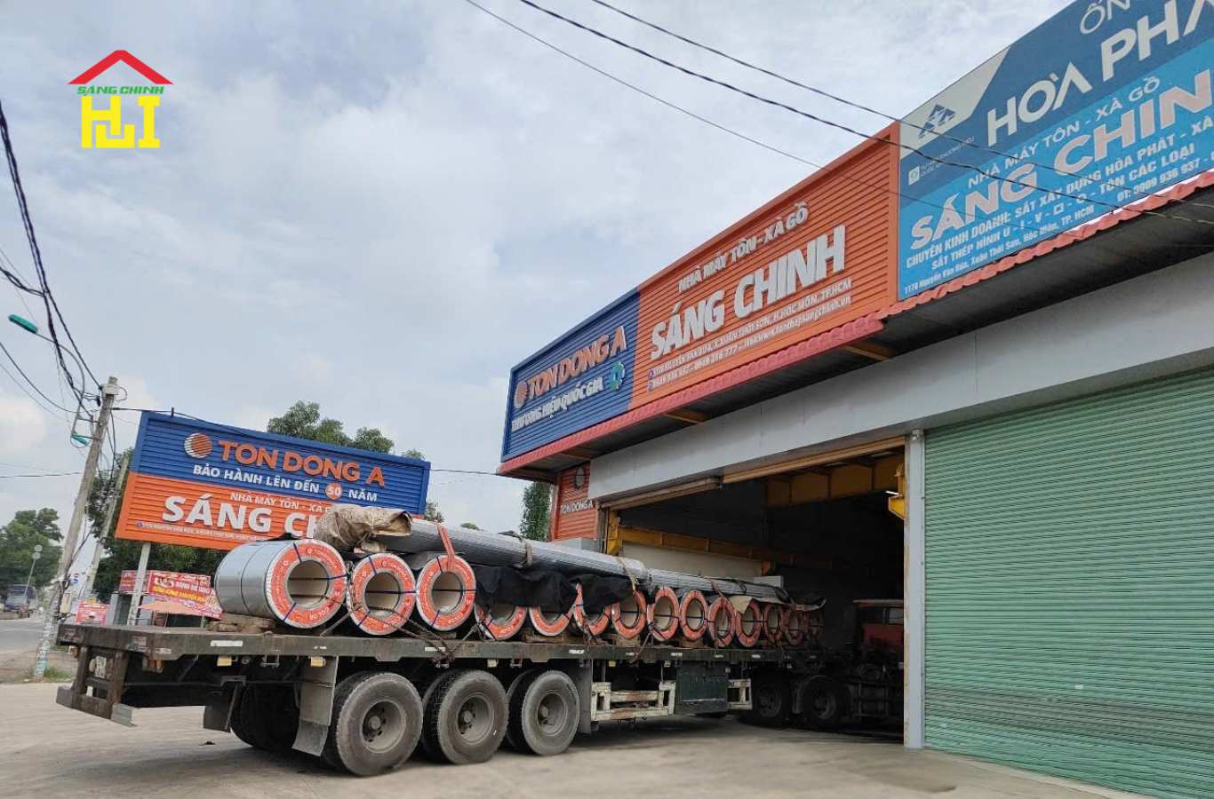 Dự án cán sóng tôn tại công trình