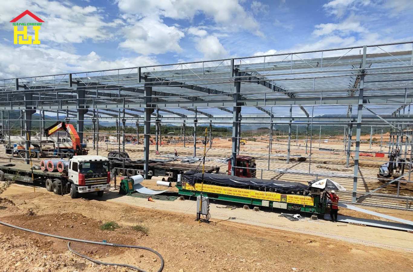 Dự án cán sóng tôn tại công trình