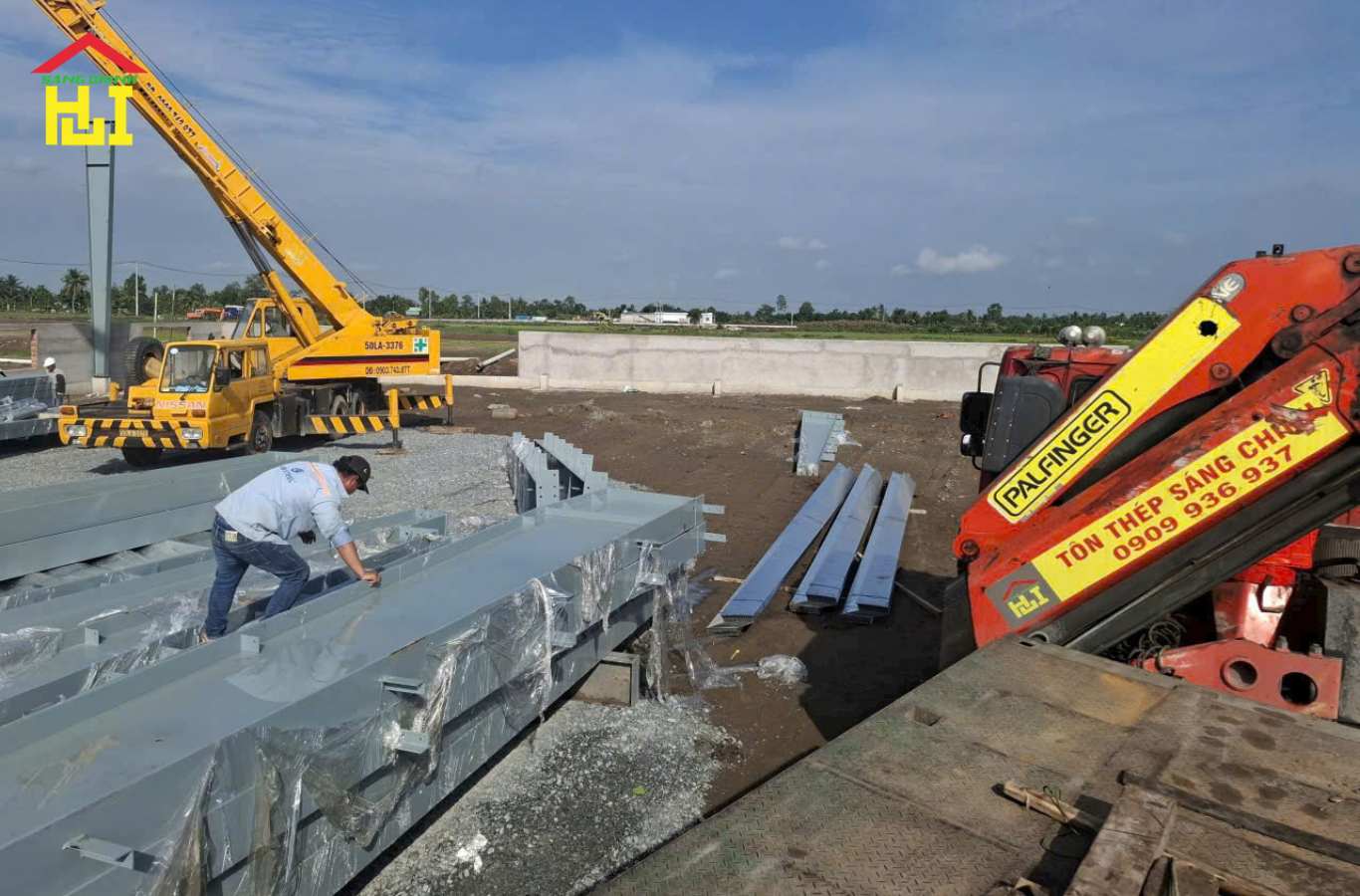 Dự án lắp đặt nhà xưởng khung thép tiền chế
