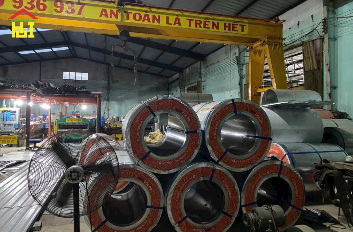 Dự án cải tạo mái tôn nhà máy sản xuất gỗ